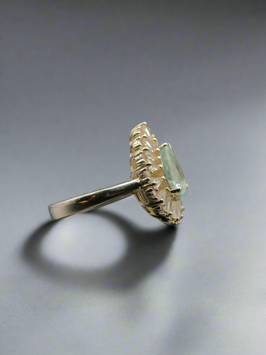 Aquamarine Ring in Silver