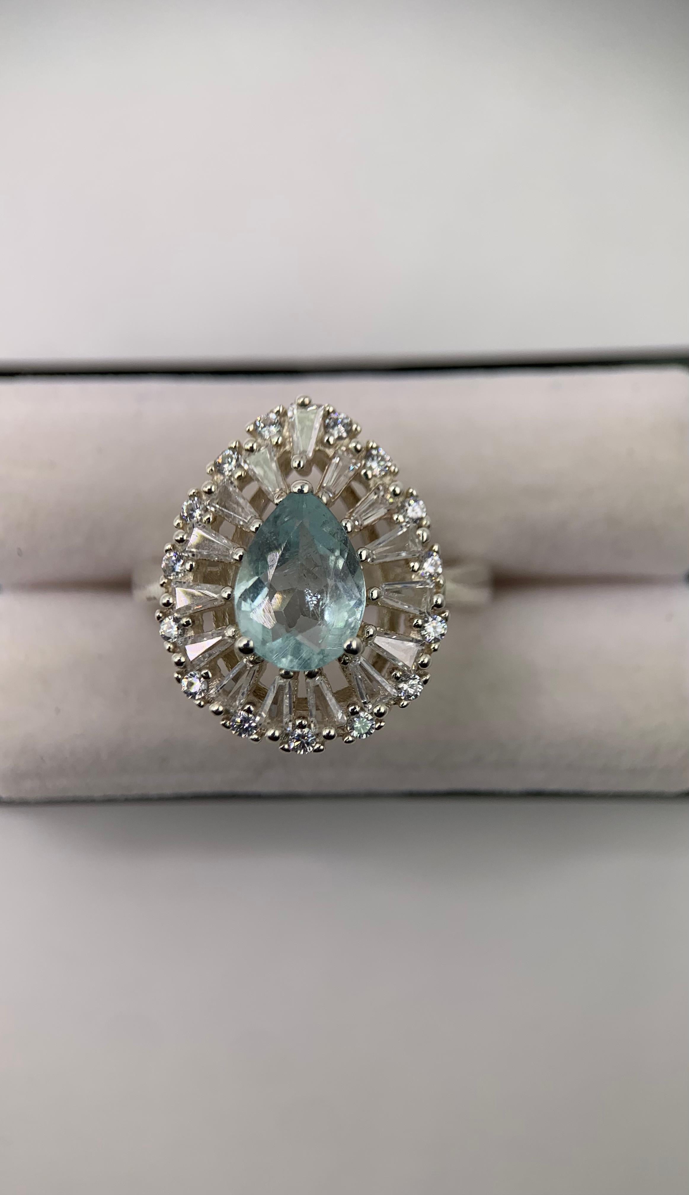 Aquamarine Ring in Silver