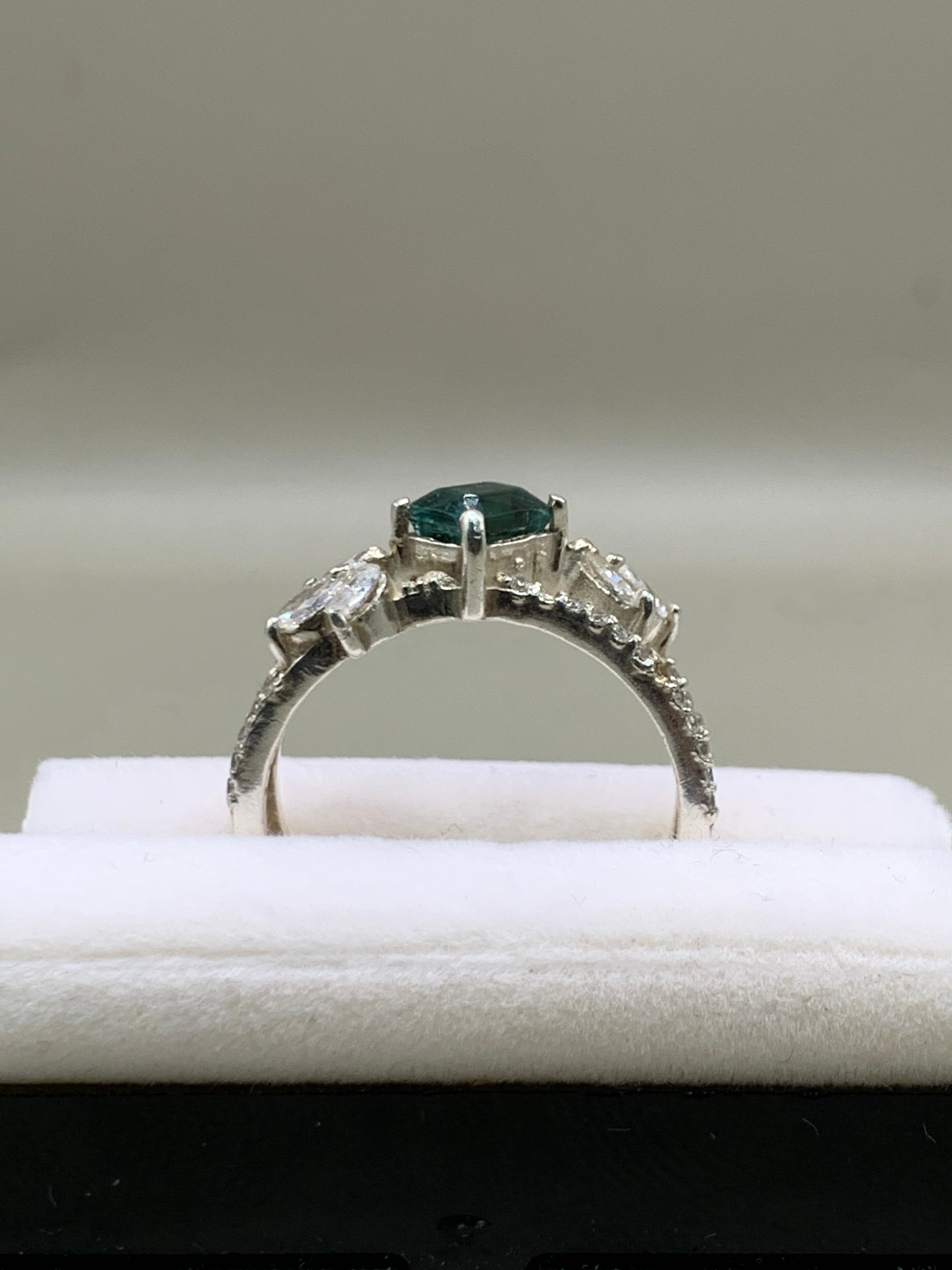 Indicolite Tourmaline ring