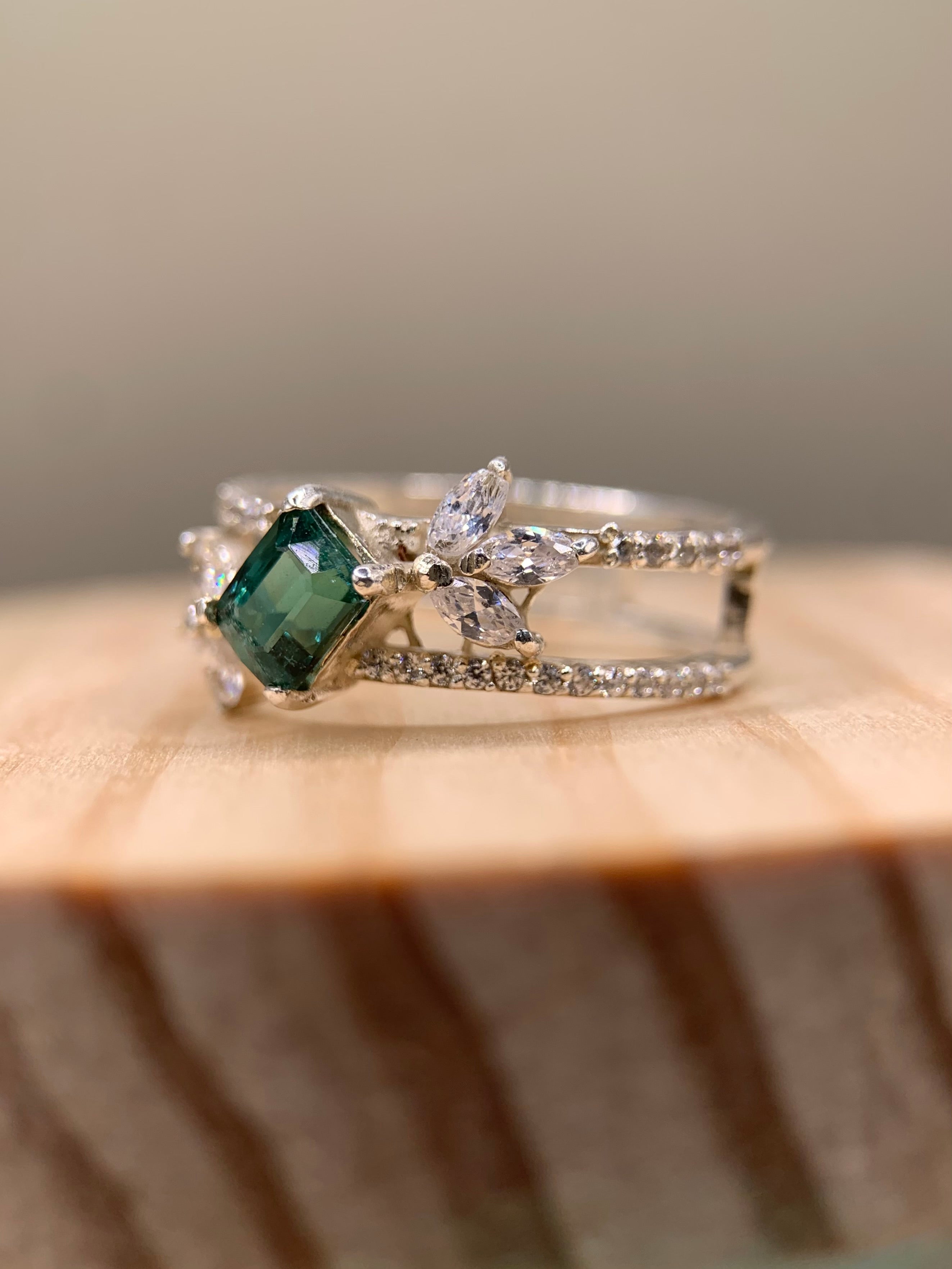 Indicolite Tourmaline ring