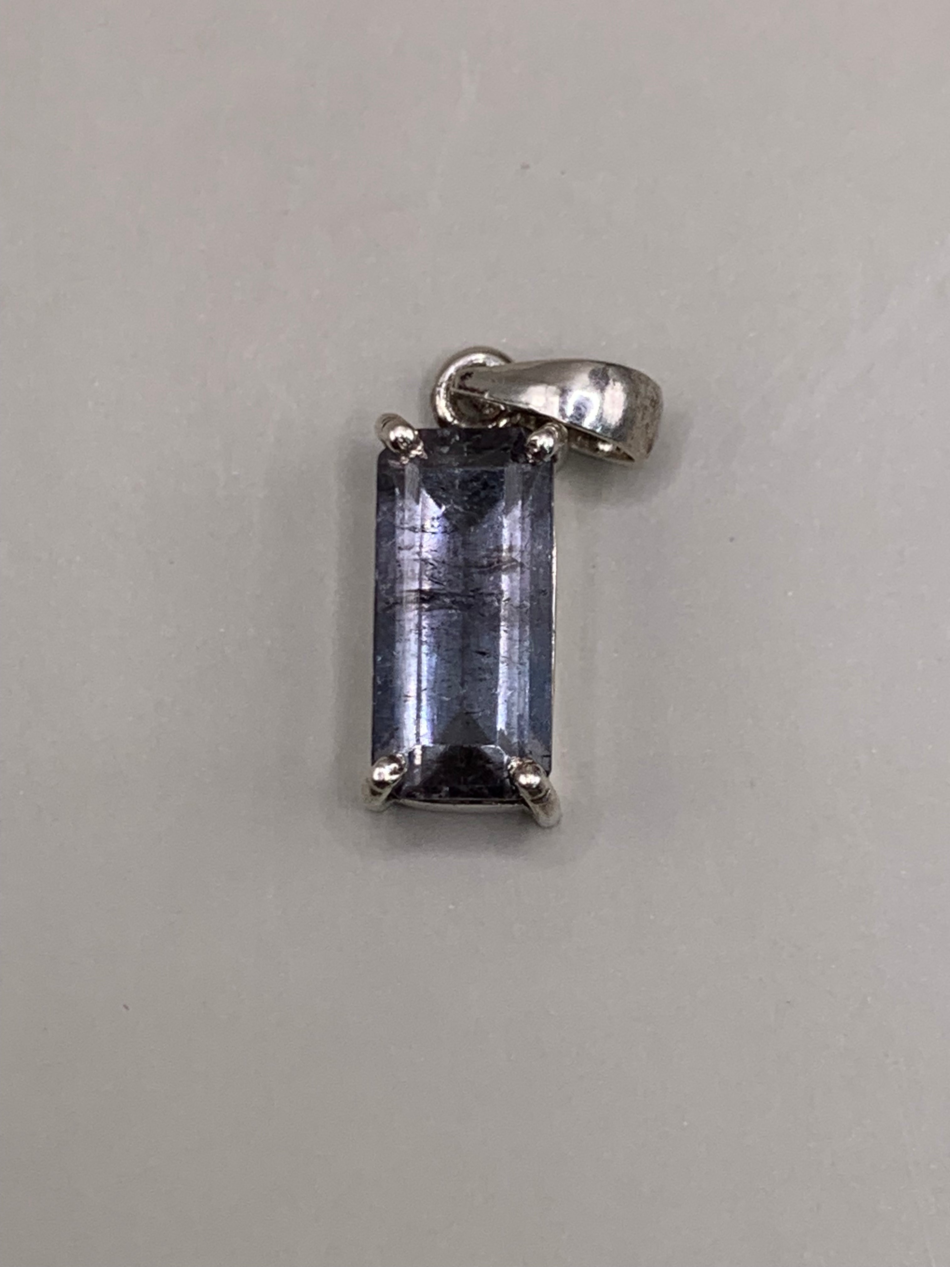Grey Tourmaline Pendant